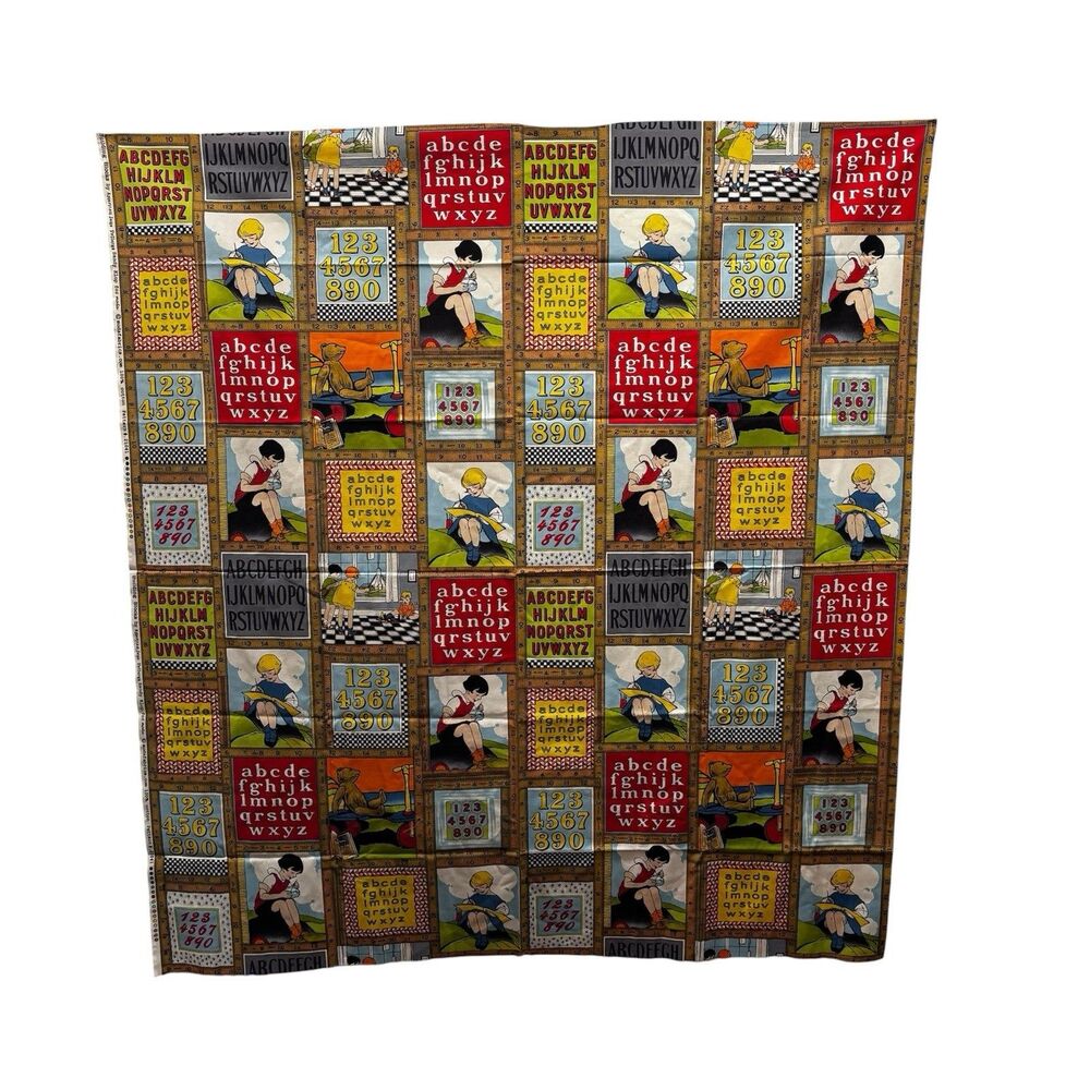 American Jane Patterns Sandy Klop Moda Building Blocks Retro Children 47" x 44"